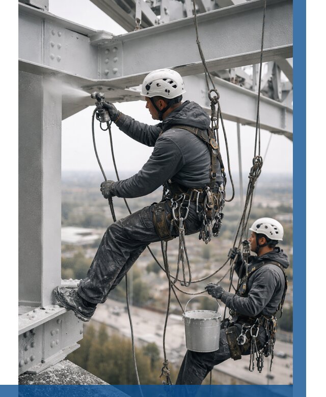 Покраска металлоконструкций на высоте в Саратове 358 р |ВЫСОТНИК-Срт