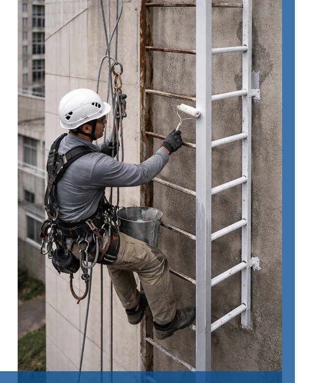 Покраска пожарных лестниц в Саратове от 4605 р. | ВЫСОТНИК-Срт