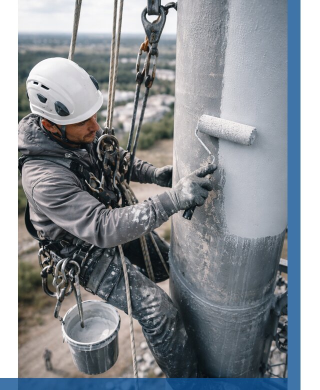 Покраска мачт связи под ключ в Саратове от 870 р. | ВЫСОТНИК-Срт