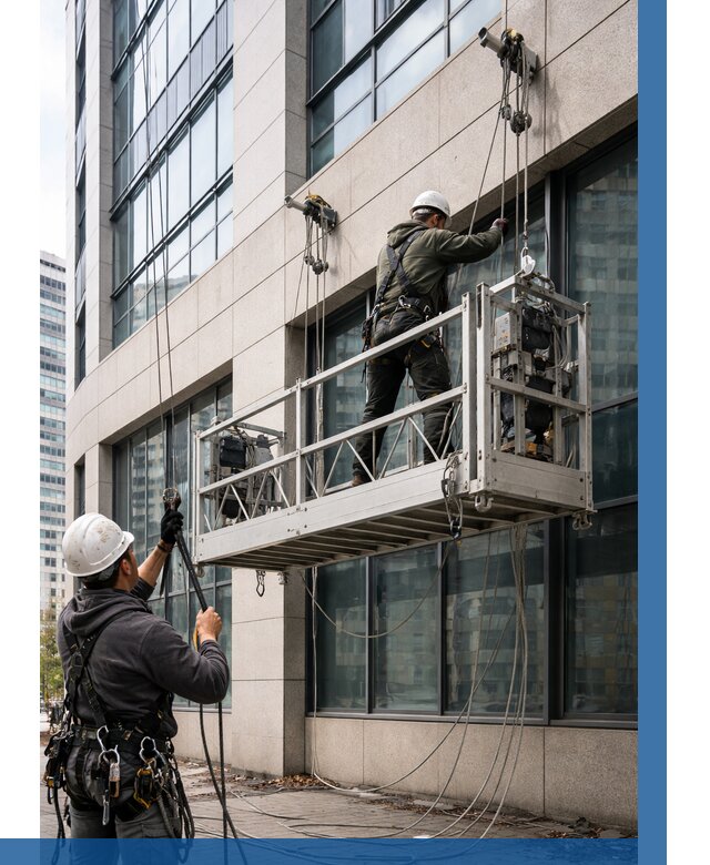 Монтаж и подъем фасадной люльки в Саратове от 12280 р. | ВЫСОТНИК-Срт