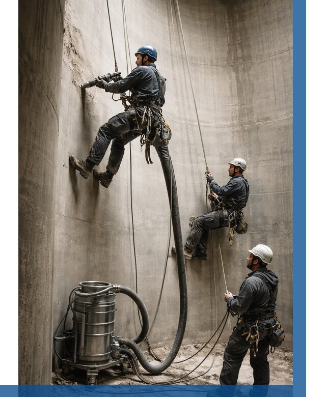 Зачистка силосов в Саратове от 4605 р. Договор и смета ВЫСОТНИК-Срт