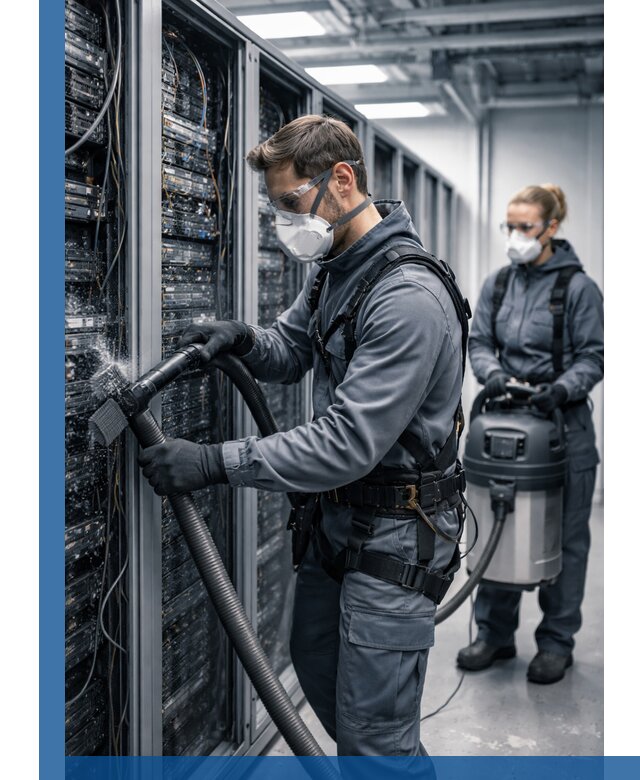 Обеспыливание серверной комнаты в Саратове, профессиональная очистка