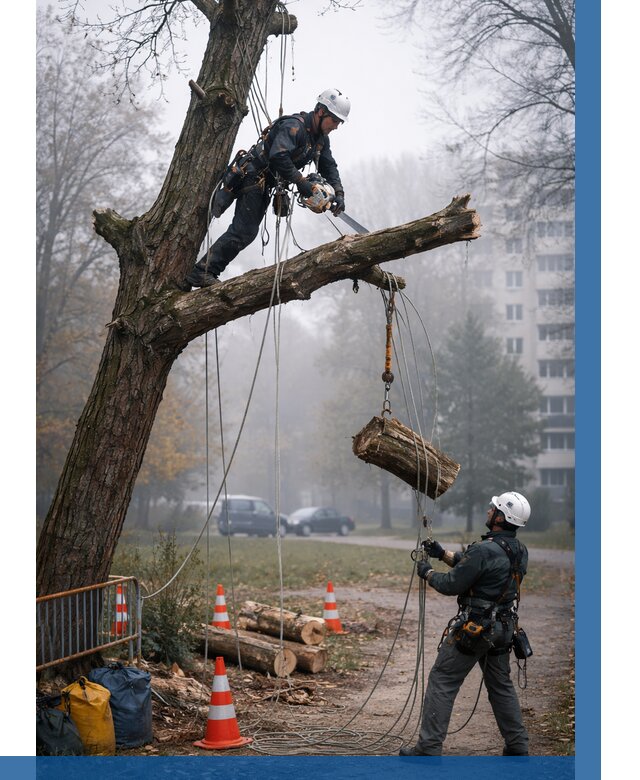 Удаление аварийных деревьев в Саратове от 15350 р. | ВЫСОТНИК-Срт