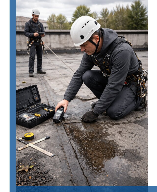 Обследование кровли на протечки и выявление дефектов в Саратове