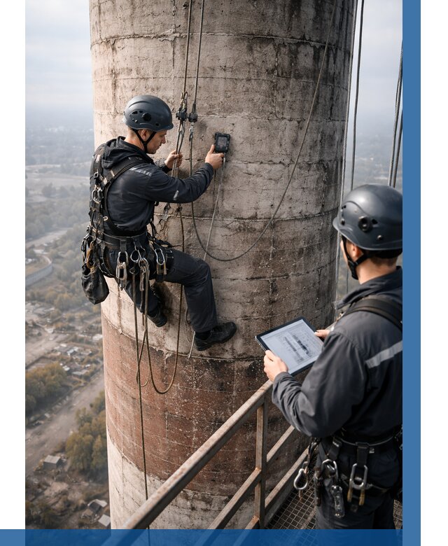 Обследование дымовой трубы в Саратове от 8186 р. | ВЫСОТНИК-Срт